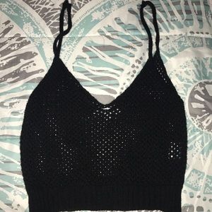 Cropped sweater tank